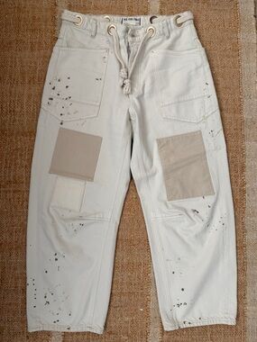 We The Free Cream Rope-Detail Carpenter Pants size 28